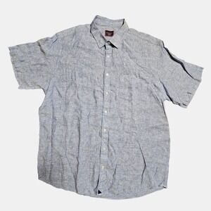 UNTUCKit Mens Linen Wrinkle Resistant Short Sleeve Valente Shirt 2XL Tall‎ Basic